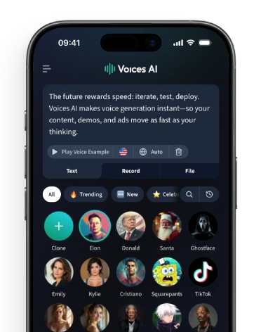 Voices AI Celebrity Voice Changer